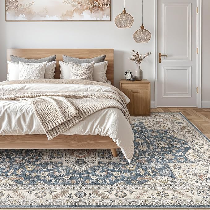 Vintage Living Room Area Rug 5x8 - Image 7