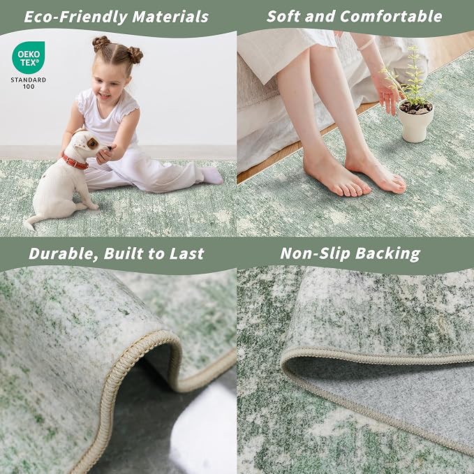 3x10 ft Long Hallway Runner Rug – Non-Slip Washable Kitchen Floor Rug - Image 5