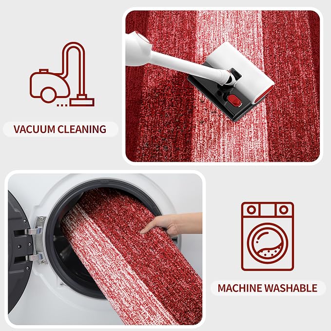 Kitinjoy Indoor Outdoor Door Mat, 54x24 Non-Slip Absorbent Dirt Trapper - Image 5