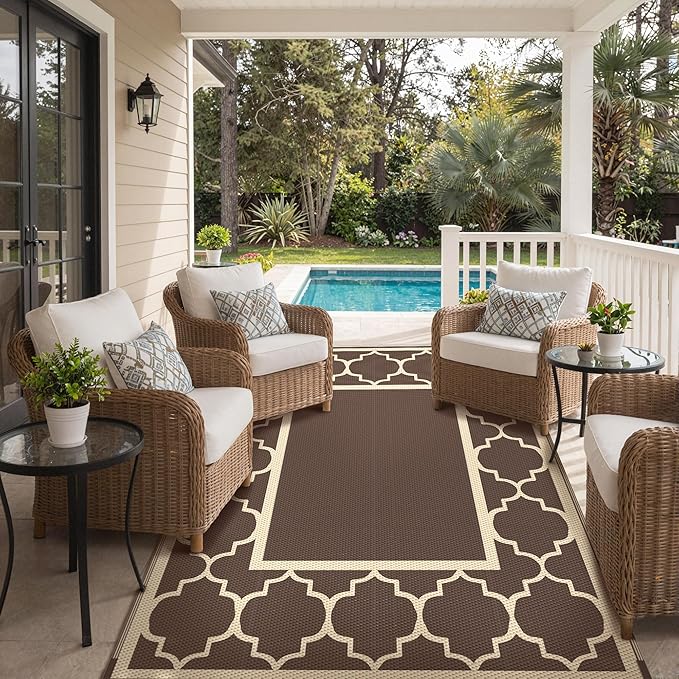 GENIMO 5' x 8' Outdoor Rug Waterproof - Image 7