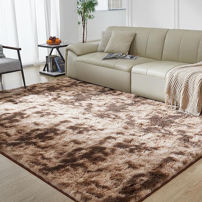 Ultra Soft Rug for Living Room, 6X9 Fluffy Shag Area Rug for Bedroom, Modern - Image 3