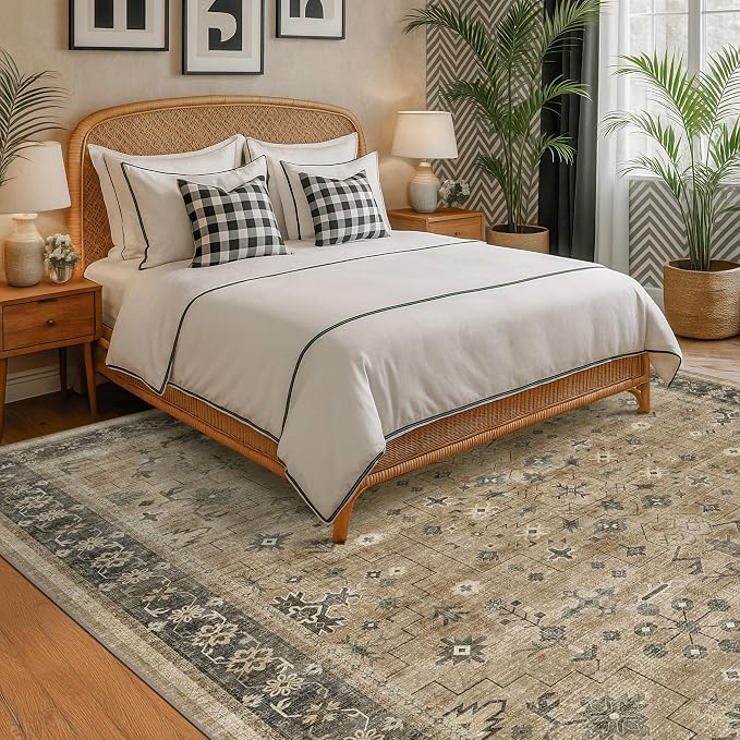 Boho Earth Tone 7x10 Living Room Rug - Image 3