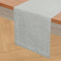 Solino Home 100% Pure Linen Table Runner Chambray Grey, Athena 14 x 90 in | by SolinoHome