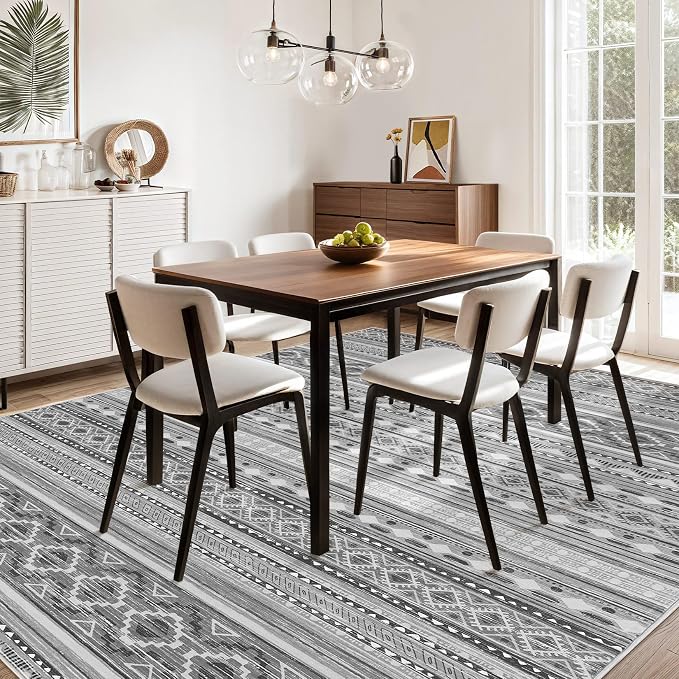 cotiled 9x12 Area Rugs Living Room Rug: Washable Boho Rugs - Image 9