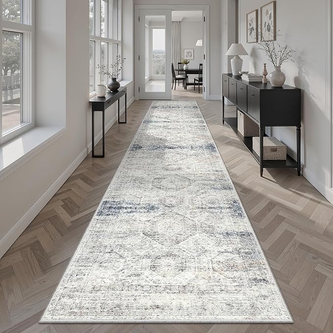 Soalmost Runner Rug 2x12 Washable Non-Slip Hallway Runner Rugs by Soalmost