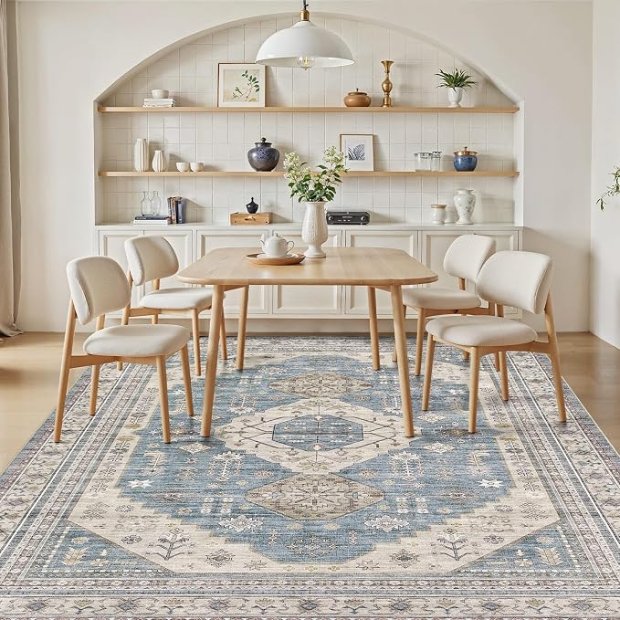 10x12 Washable Area Rug, Large Rugs - Image 8