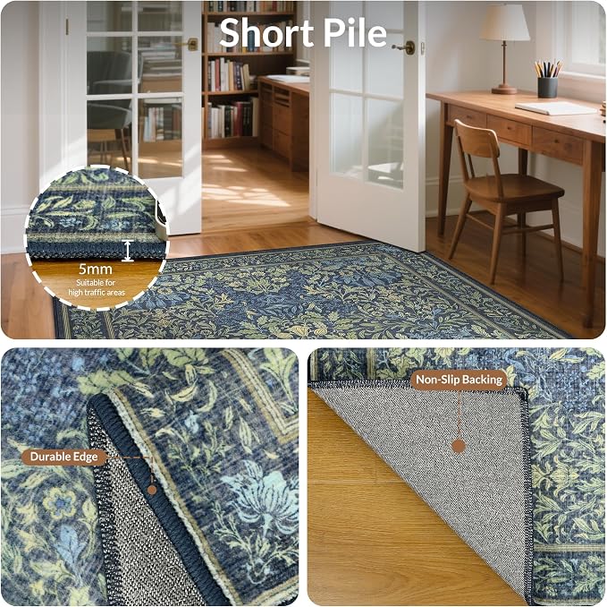 GENIMO 2x3 Washable Small Entryway Rug, Non-Slip Front Door Mat - Image 5