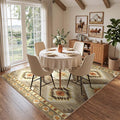 BESTSWEETIE Area Rug 8x8 Rug Machine Washable Non-Slip Low Pile Print Pattern by BESTSWEETIE