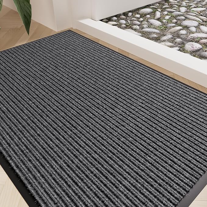 Front Door Mat 35"x23", Heavy Duty Low Profile Door Mat Indoor Entrance by EZ2LIVE