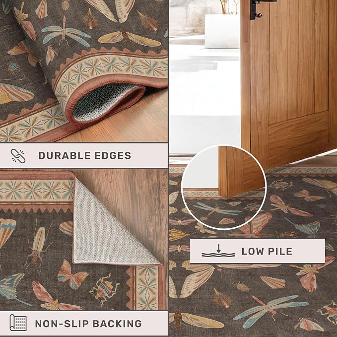 Hazo Haus Boho Runner Rug 3x8, Stain Resistant Indoor Carpet - Image 4