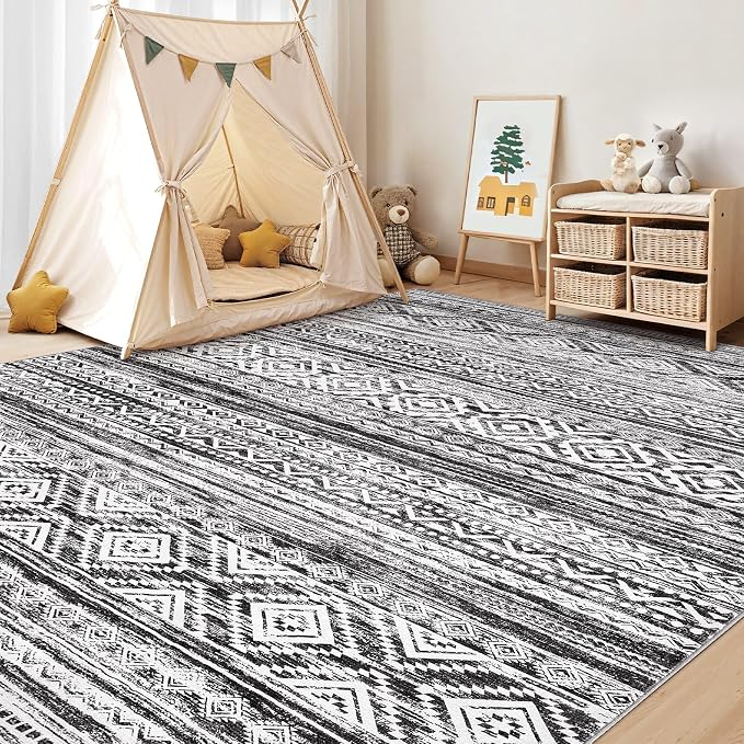 cotiled 5x8 Area Rugs Living Room Rug: Washable Boho Rugs - Image 8