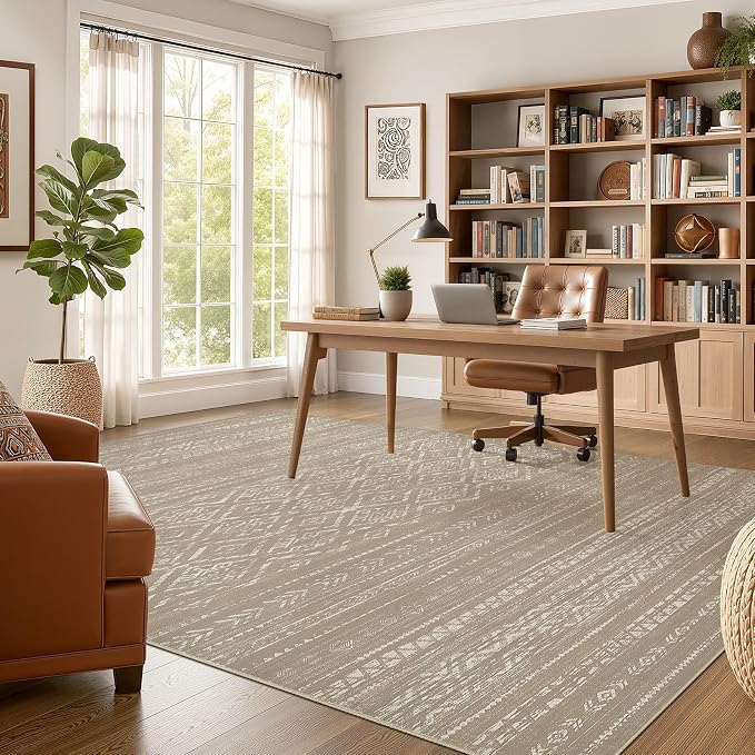 Nakagishi Area Rug Living Room Rugs: 10x14 Large Soft Machine Washable Boho - Image 5