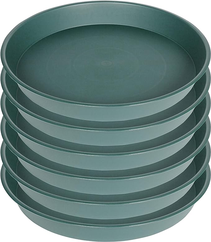 2 Pack of 10 inch Plant Saucer Gray, Heavy Duty Plastic Plant Saucer 10 inch - Image 8
