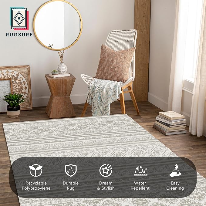 RUGSURE Washable Area Rugs 6' x 9' - Image 4