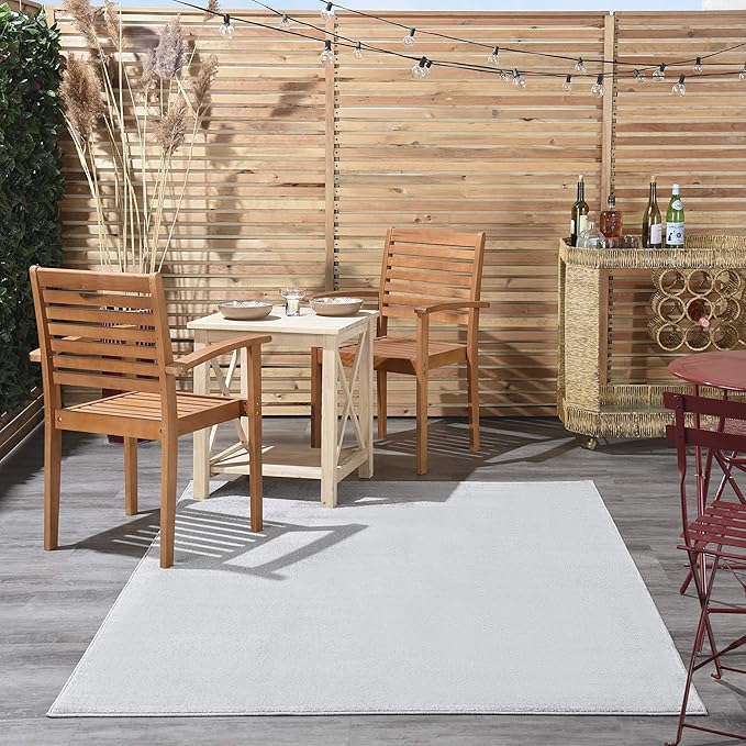 Nourison Home Nourison Essentials Silver Grey 5' x 8' Area Rug - Image 4