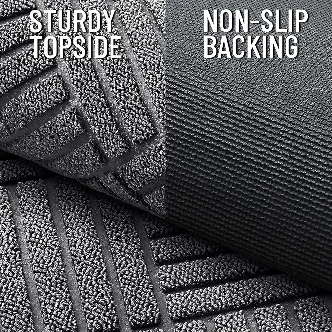 OLANLY Front Door Mat Outside Entrance 71x23, Heavy Duty Sturdy Natural Rubber - Image 3