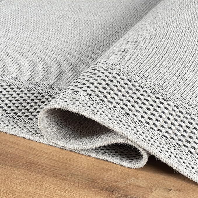 CAMILSON Easy Jute Rug 5x7, Indoor Outdoor Off-White Color Fiber Area Rugs - Image 3