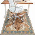 36"x60" Office Chair Mat for Hardwood Tile Floor, Under Desk Carpet Protector by BESBLEE