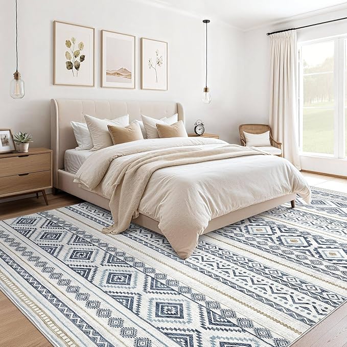 cotiled 6x9 Area Rugs Living Room Rug: Washable Boho Rugs - Image 5