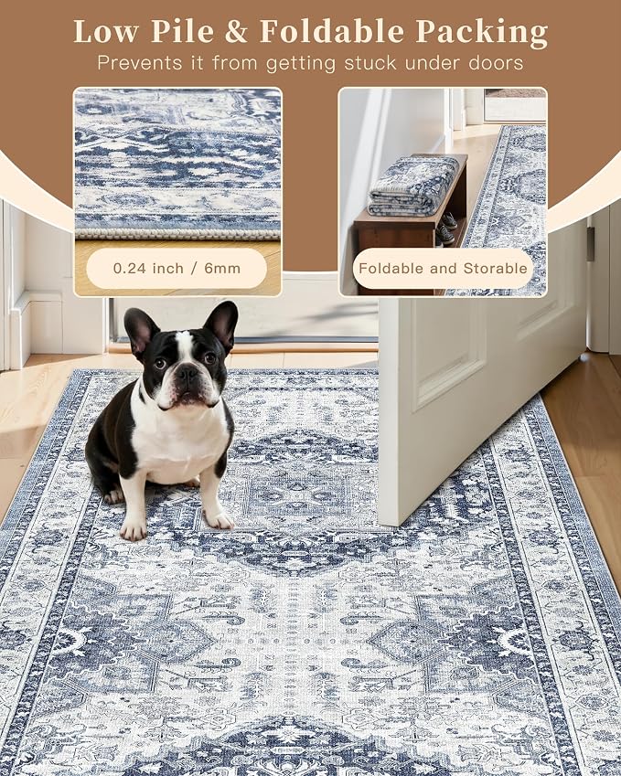 Madane Hallway Washable Runner Rug - Image 7