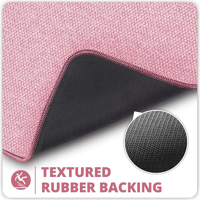 Bosap Toilet Rugs U Shaped Bathroom Rug, Machine Washable Non Slip Quick Dry - Image 4