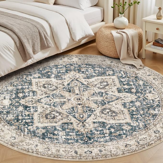 Tortania 10' Round Area Rug Living Room Rugs - Image 7