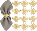 ALPHA Living HOME 12 Pcs Bee Napkin Rings by ALPHALivingHOME