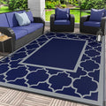 GENIMO 4 ' x 6 ' Outdoor Rug for Patio Clearance, Waterproof Indoor Outdoor by GENIMO