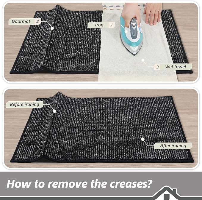 BEQHAUSE Dirt Trapper Door Mat 20" x 48", Non-Slip Washable Doormats Entrance - Image 9