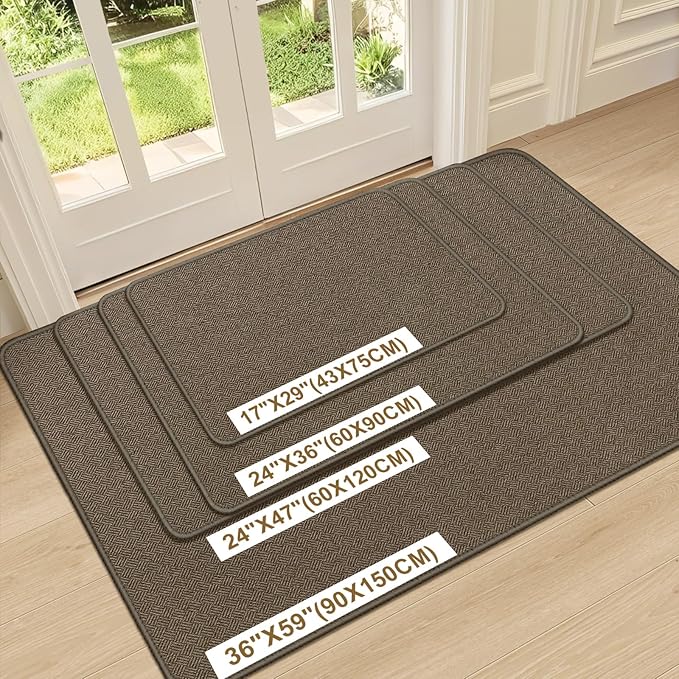 Ultra Thin Door Mat Indoor Entrance 17"x29", Low-Profile Indoor Door Mat - Image 6