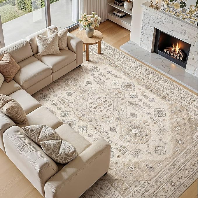 5x7 Washable Area Rug, Large Rugs - Image 6