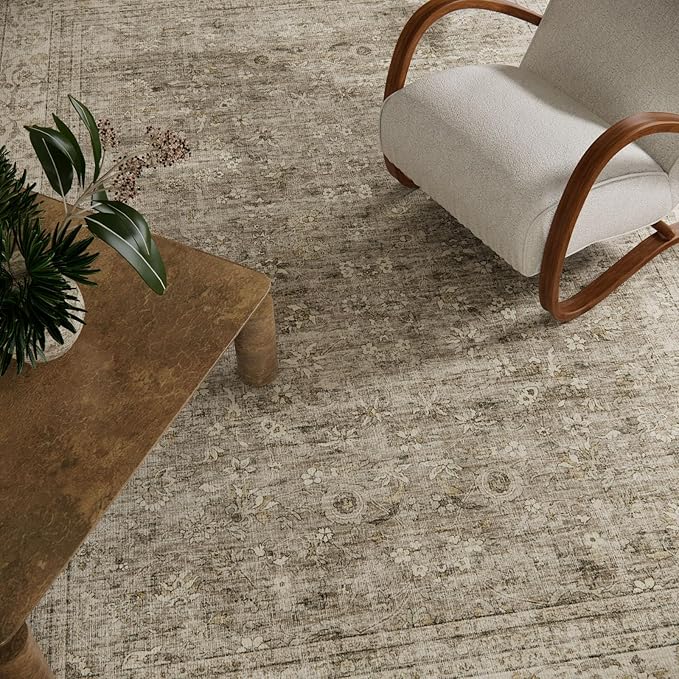 Machine Washable Rugs for Living Room: 6x9 Area Rugs for Bedroom Vintage Stain - Image 3