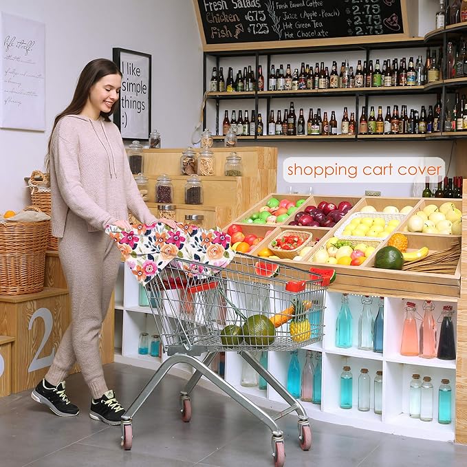 Multi-use Carseat Canopy Cover - Breathable Breastfeeding Covers, Car Seat Covers for Babies, Stroller Canopy Cover (Mix Floral)