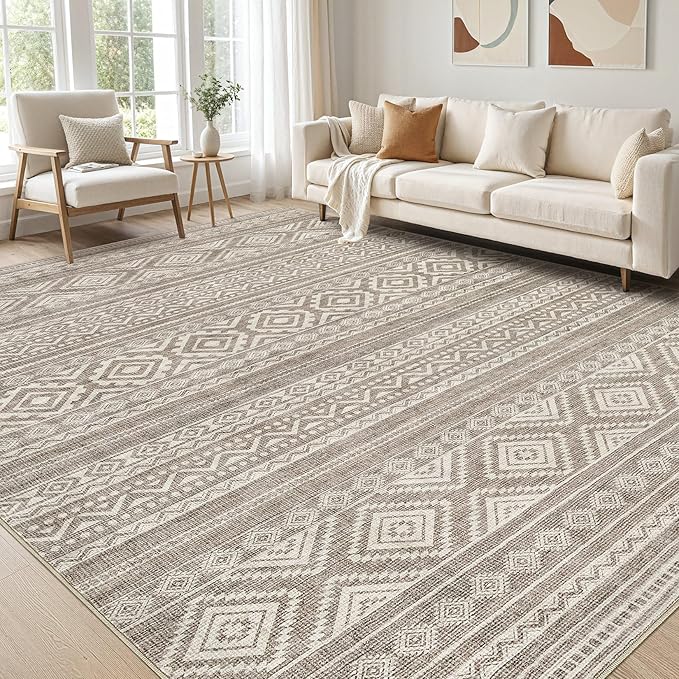 cotiled 5x8 Area Rugs Living Room Rug: Washable Boho Rugs by COTILED