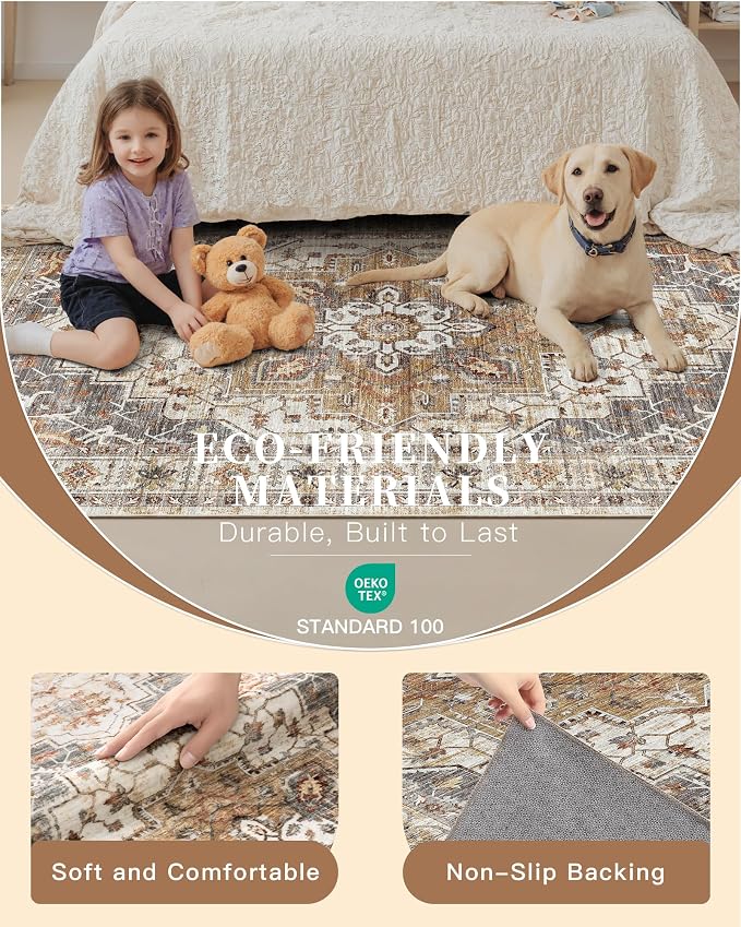 Madane Washable Runner Rug - Image 6