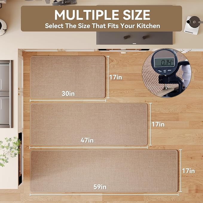 YDKGL Kitchen Rugs and Mats Non Slip Washable, Absorbent Runner Rugs - Image 2