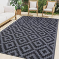 Smiry Waterproof Outdoor Rug 9x12 ft, Reversible Plastic Straw Patio Camping by Smiry