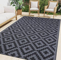 Smiry Waterproof Outdoor Rug 5x8ft, Reversible Plastic Straw Patio Camping Rugs by Smiry