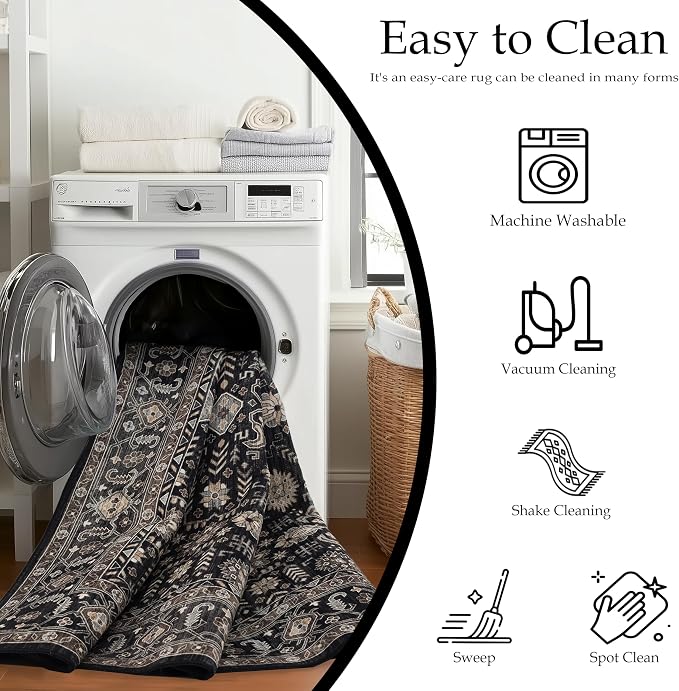 Ruaruarug Washable Area Rug 9x12 - Image 6