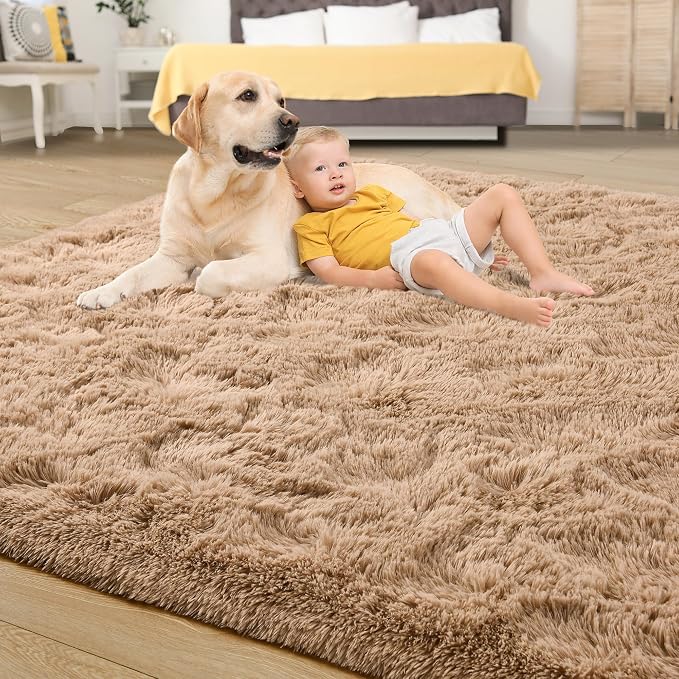 Tepook Area Rugs 9x12 for Living Room, Super Soft Fluffy Rugs for Bedroom - Image 4