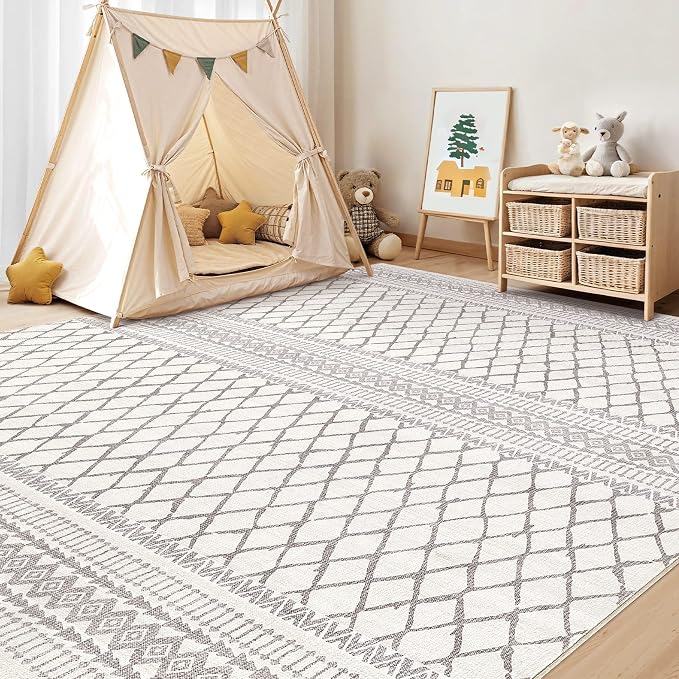cotiled 5x8 Area Rugs Living Room Rug: Washable Boho Rugs - Image 8