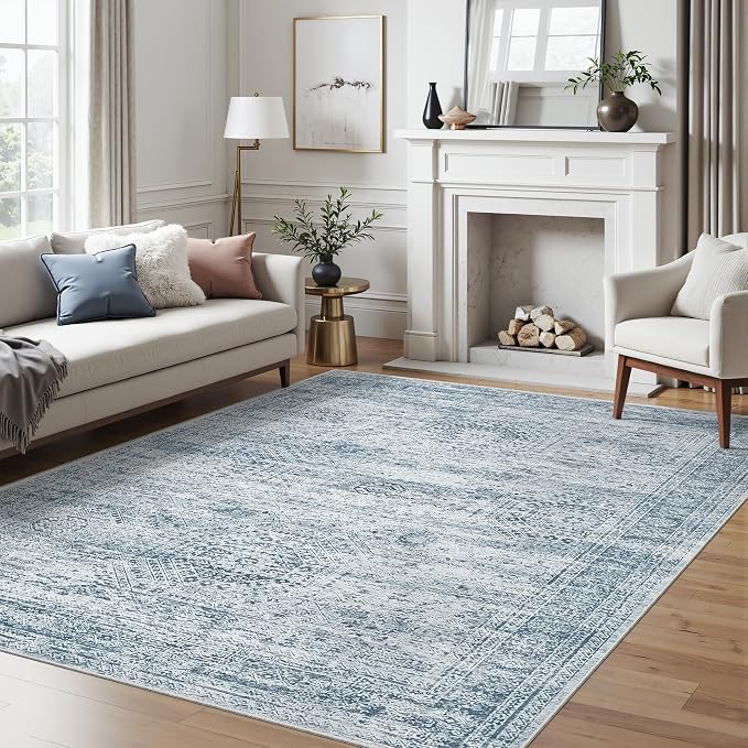 Soalmost 6x9 Area Rug for Living Room Washable 6x9 Non-Slip Modern Rugs for - Image 2