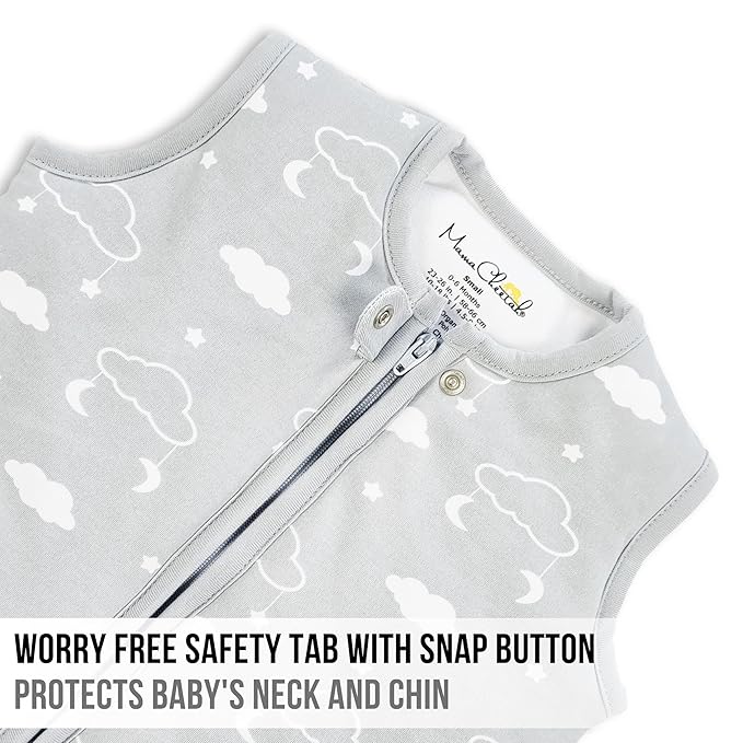 Mama Cheetah Baby Sleep Sack 2.5 TOG, Winter Baby Sleeping Bag with 2-Way Zipper, Organic Cotton Swaddle Transition Wearable Blanket for Boy Girl Infant Toddler, 18-24 Months, 1-Pack