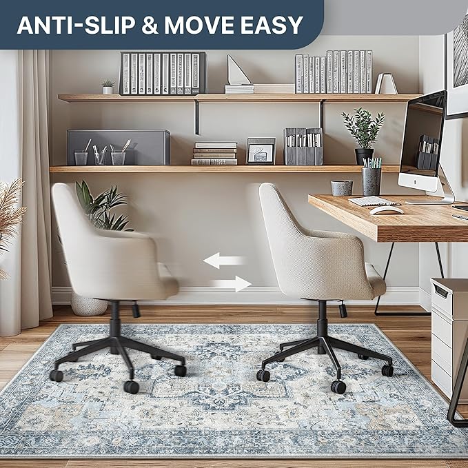 36"x60" Office Chair Mat for Hardwood Tile Floor, Under Desk Carpet Protector - Image 5