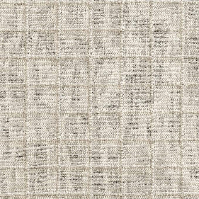 Artisanal Grid Linen Table Runner, 13x60 Inches Ivory | Heavy Textured - Image 7