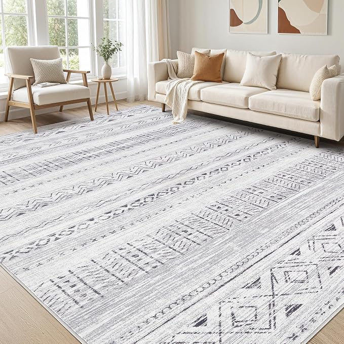 cotiled 7x9 Area Rugs Living Room Rug: Washable Boho Rugs by COTILED