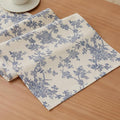 French Pastoral Farmhouse Table Runners, 13x90 Inch Blue | 100% Organic Cotton by Unknown