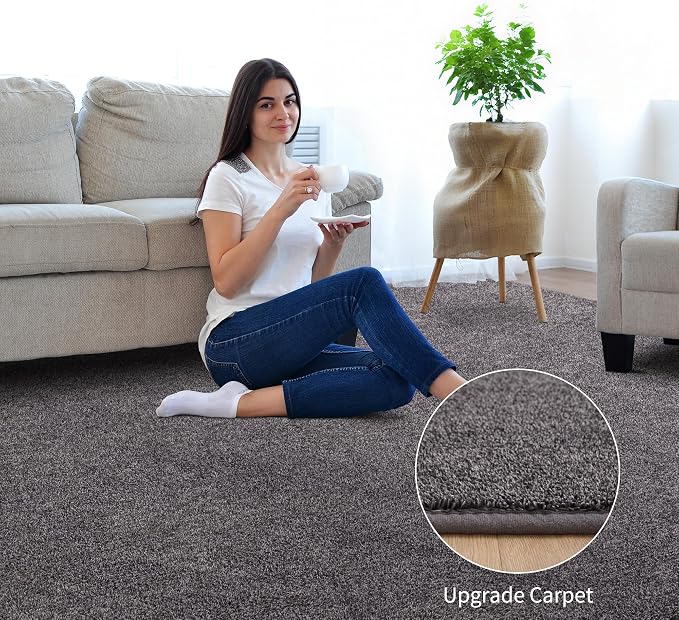 Keeko 5x8 Area Rugs for Living Room, Soft Modern Memory Foam Bedroom Rug - Image 2