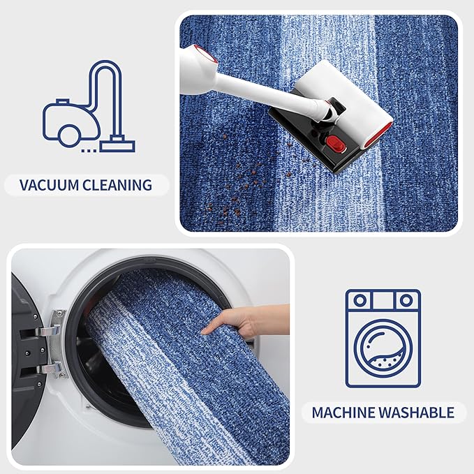 Kitinjoy Indoor Outdoor Door Mat, 47x20 Non-Slip Absorbent Dirt Trapper - Image 5