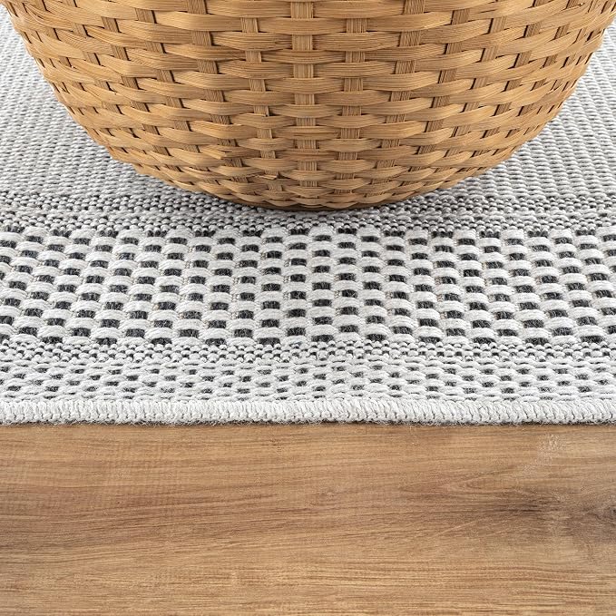 CAMILSON Easy Jute Rug 10x14, Indoor Outdoor Off-White Color Fiber Area Rugs - Image 7